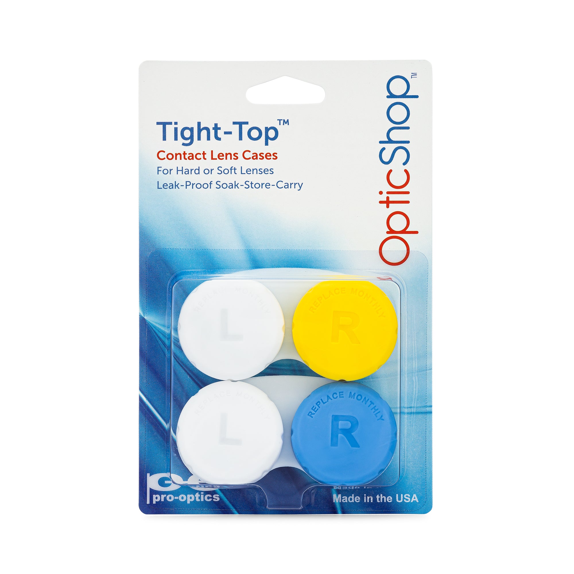 Optic Shop Tight-Top™ Contact Lens Case 2-pk (225-2)-Pro-Optics LLC