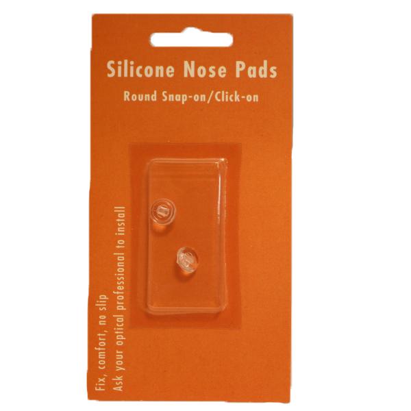 Optic Shop 9mm Round Silicone Nose Pads Snap-On (493-9)-Pro-Optics LLC